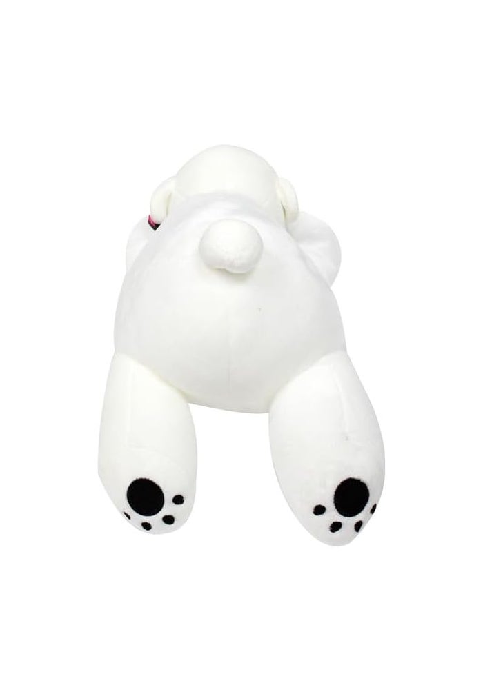 DAISO Eng Hug Pillow - Bear - 17.32In (44Cm) White - Image 3